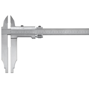 Workshop caliper gauge with fine adjustment and with tips type 4199